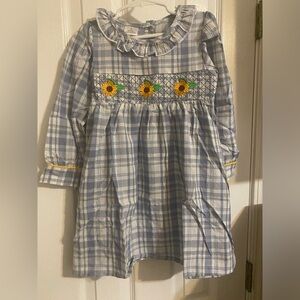New Smocked Sunflower Dress‎
